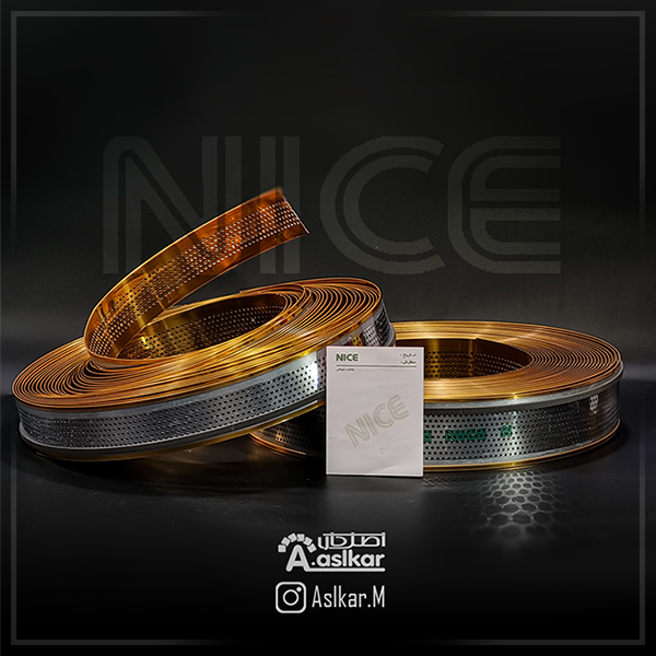 چلنیوم طلایی آینه ای پانچی دایره 9سانت NICE