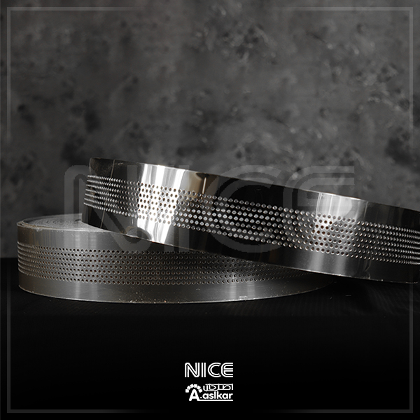 لبه سویدی نقره ای پانچی 7سانت