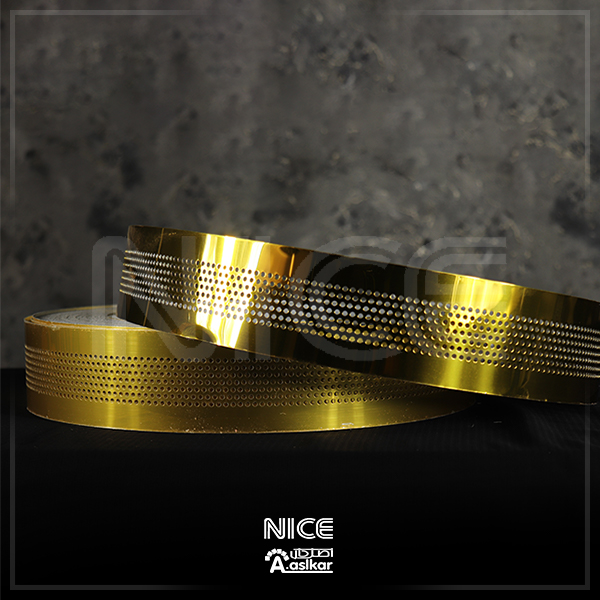 لبه سویدی طلایی پانچی 7سانت