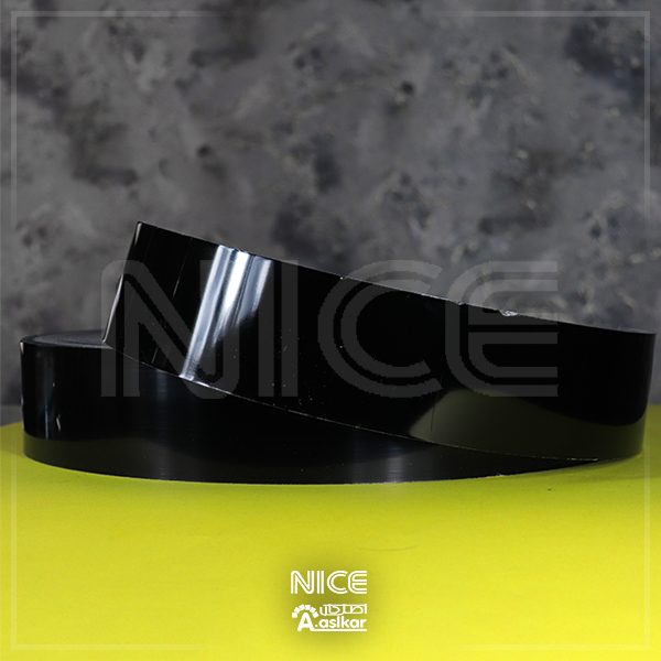 لبه سویدی مشکی براق 7سانت