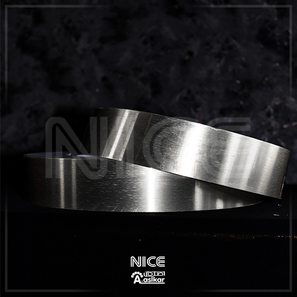 لبه سویدی نقره ای خش دار 7سانت