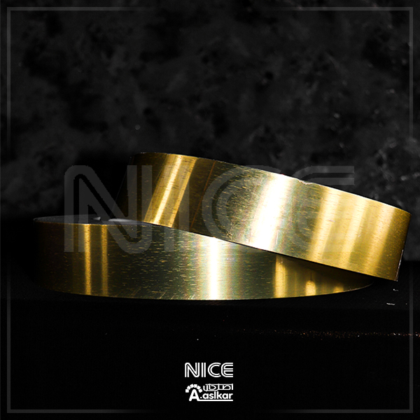 لبه سویدی طلایی خش دار 7سانت