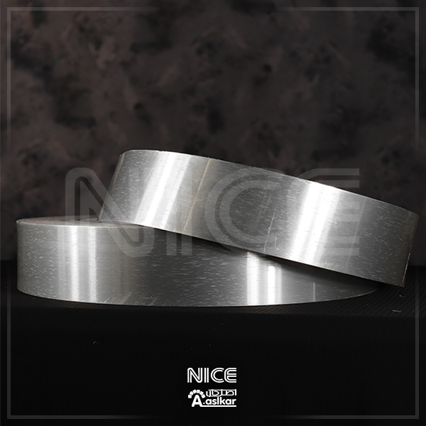 لبه سویدی نقره ای براق 5سانت