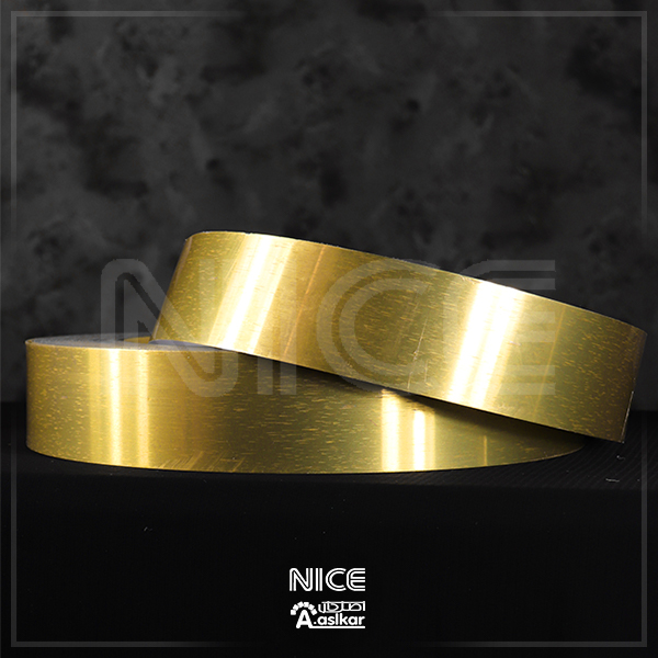 لبه سویدی براق طلایی 5سانت