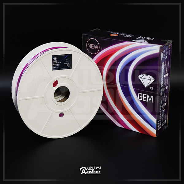 نیون فلکسی PVC برندGEM در رول 50متری